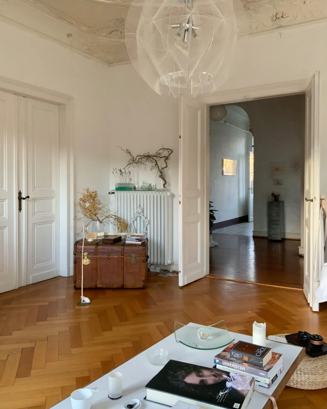 Herringbone wood flooring built to last in an Oklahoma City home